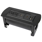 CAJA DE CONEXIÓN MESA HDMI,VGA,2 AC,2USB