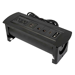 CAJA DE CONEXIÓN MESA HDMI,VGA,2 RED,2 A